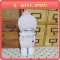 Pink doll knitted sock baby for girls